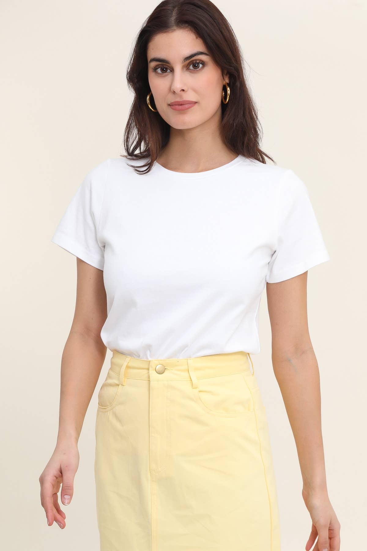 Basic white tee