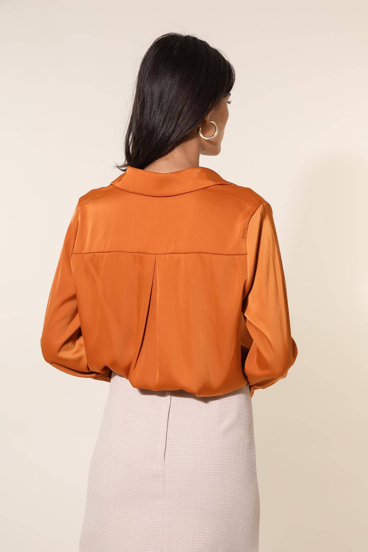 Satijnen bloes - Roest