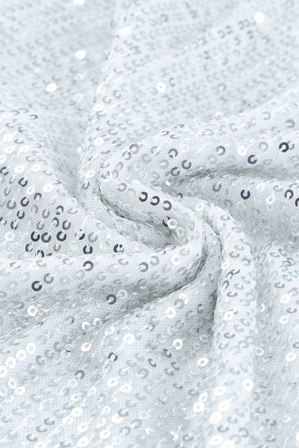 Pretty shiny - Tanktop met pailletten - zilver