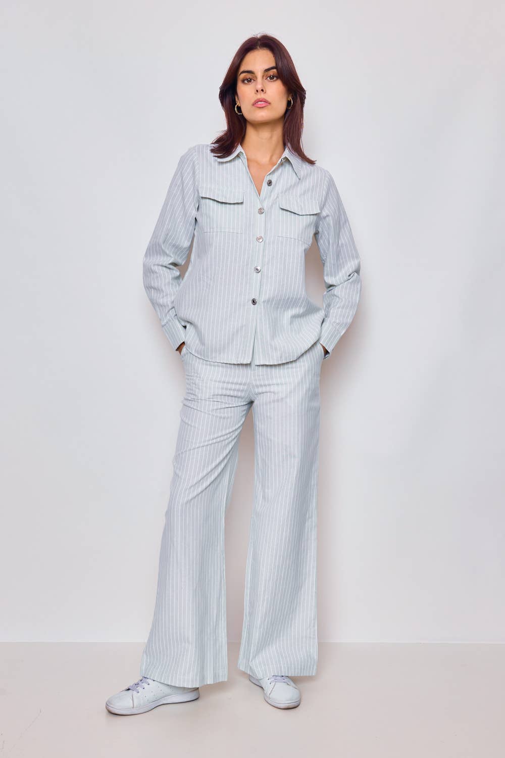 Stripe - Katoenen broek met strepen