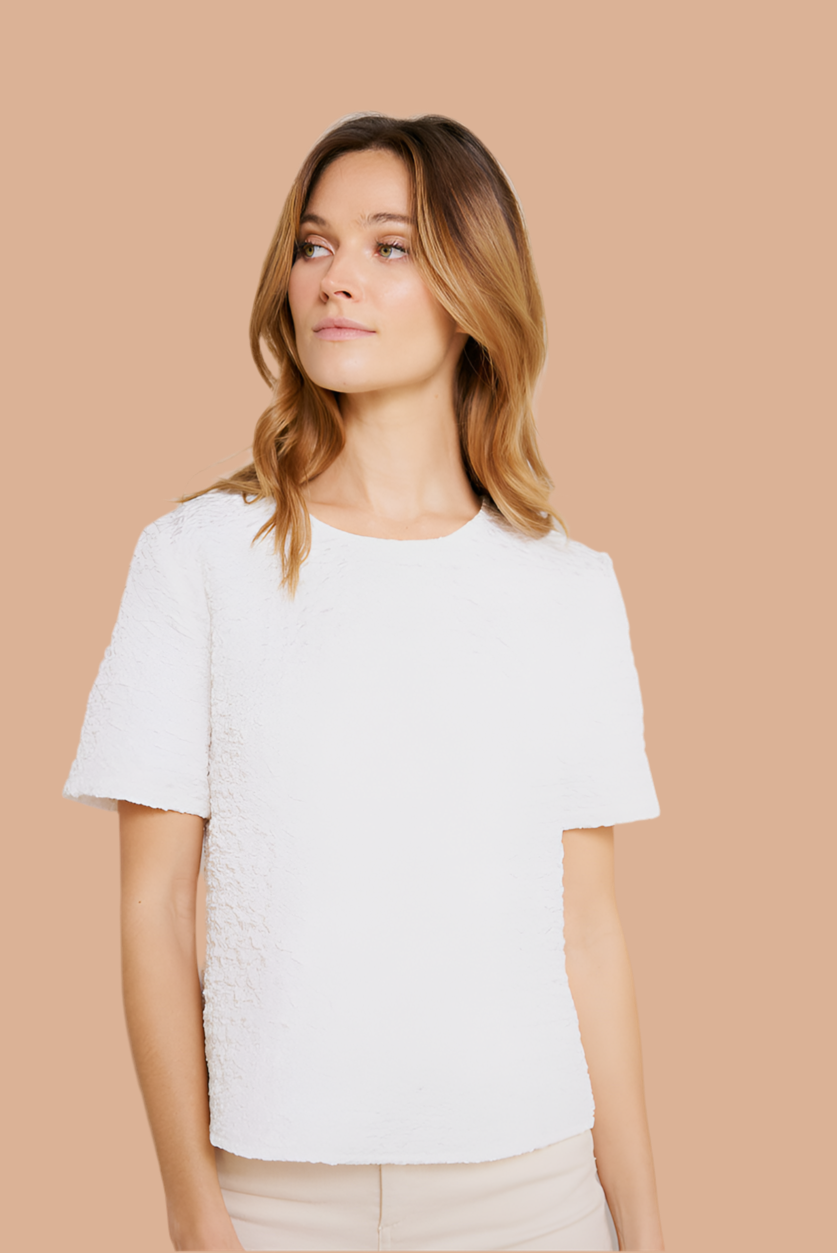 Cloud Texture – Tee White