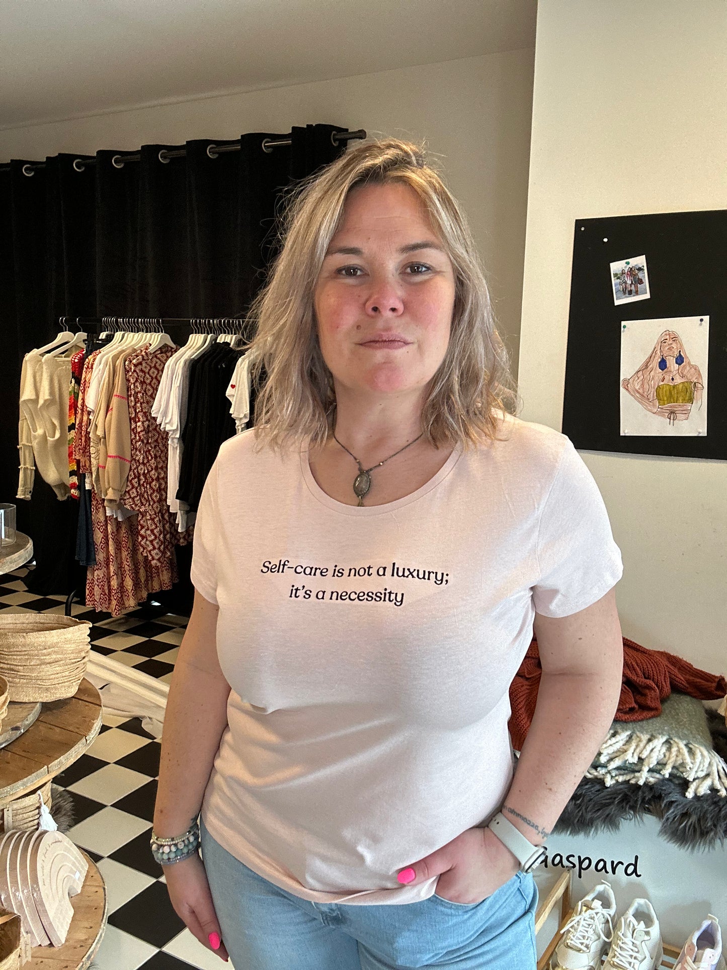 Self-love embroidered tee