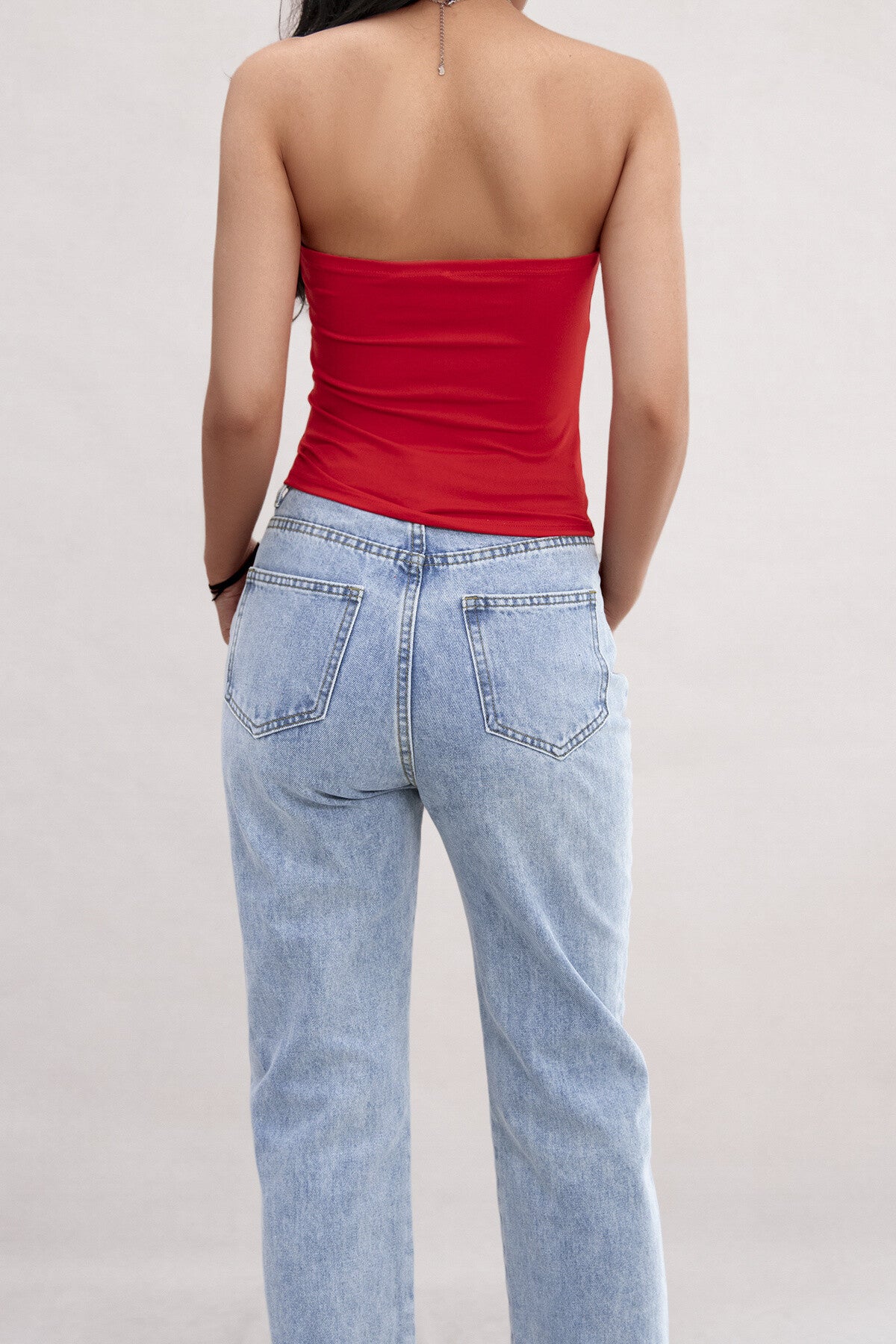 Brigitte bandeau top - rood