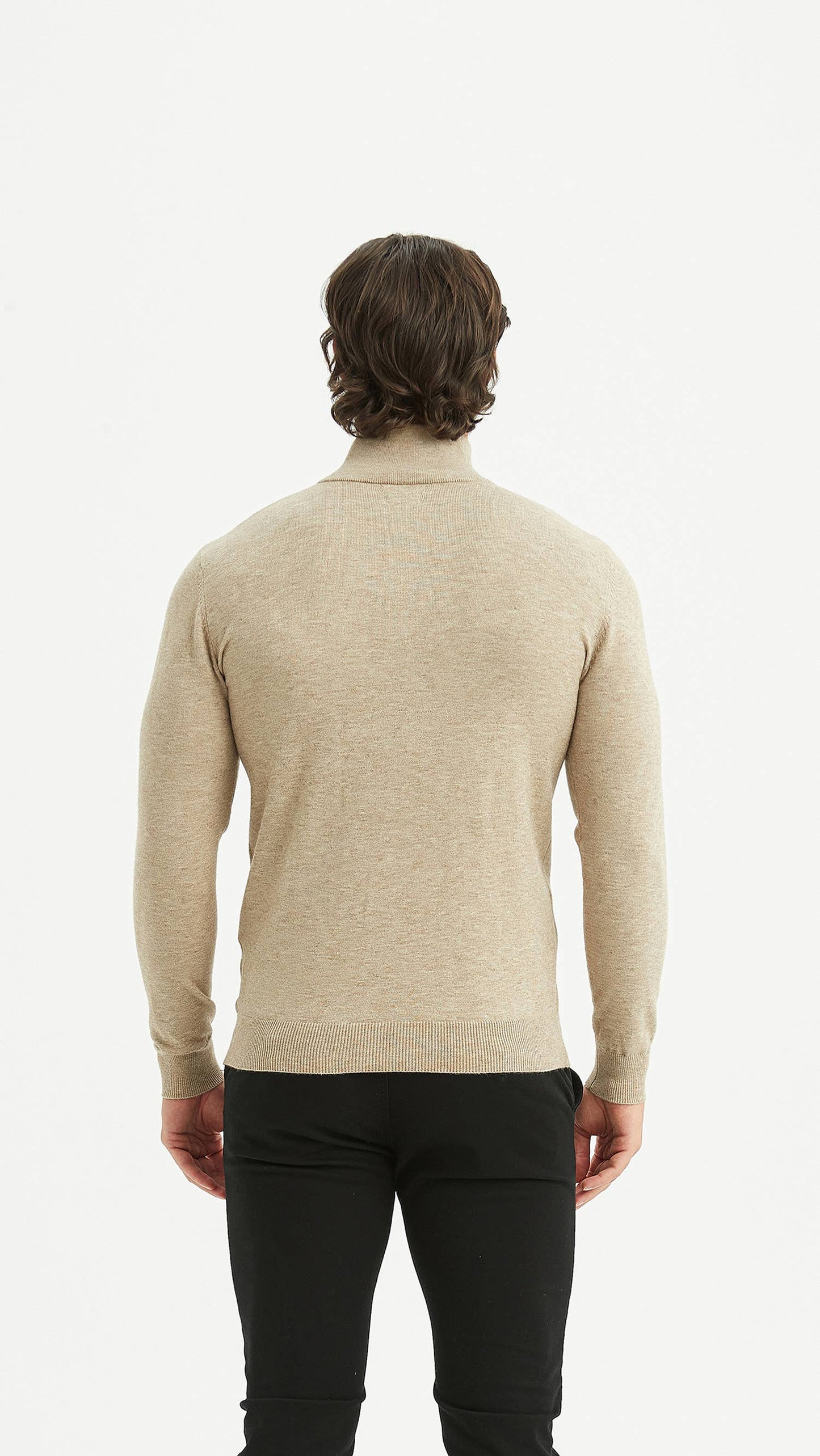 Beige truckerkraag „CASHMERE TOUCH”