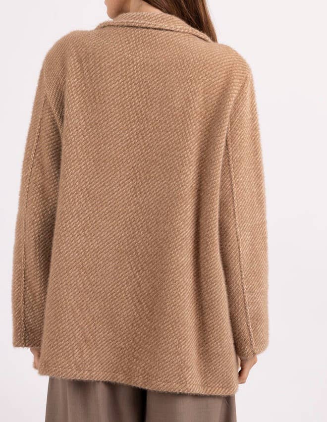 Heerlijk zachte wollen jas met zakken