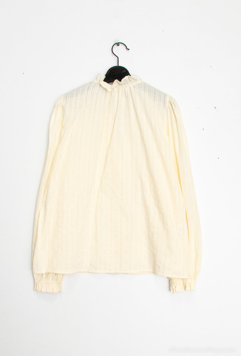 Lee – Losse blouse met ballonmouwen - cream