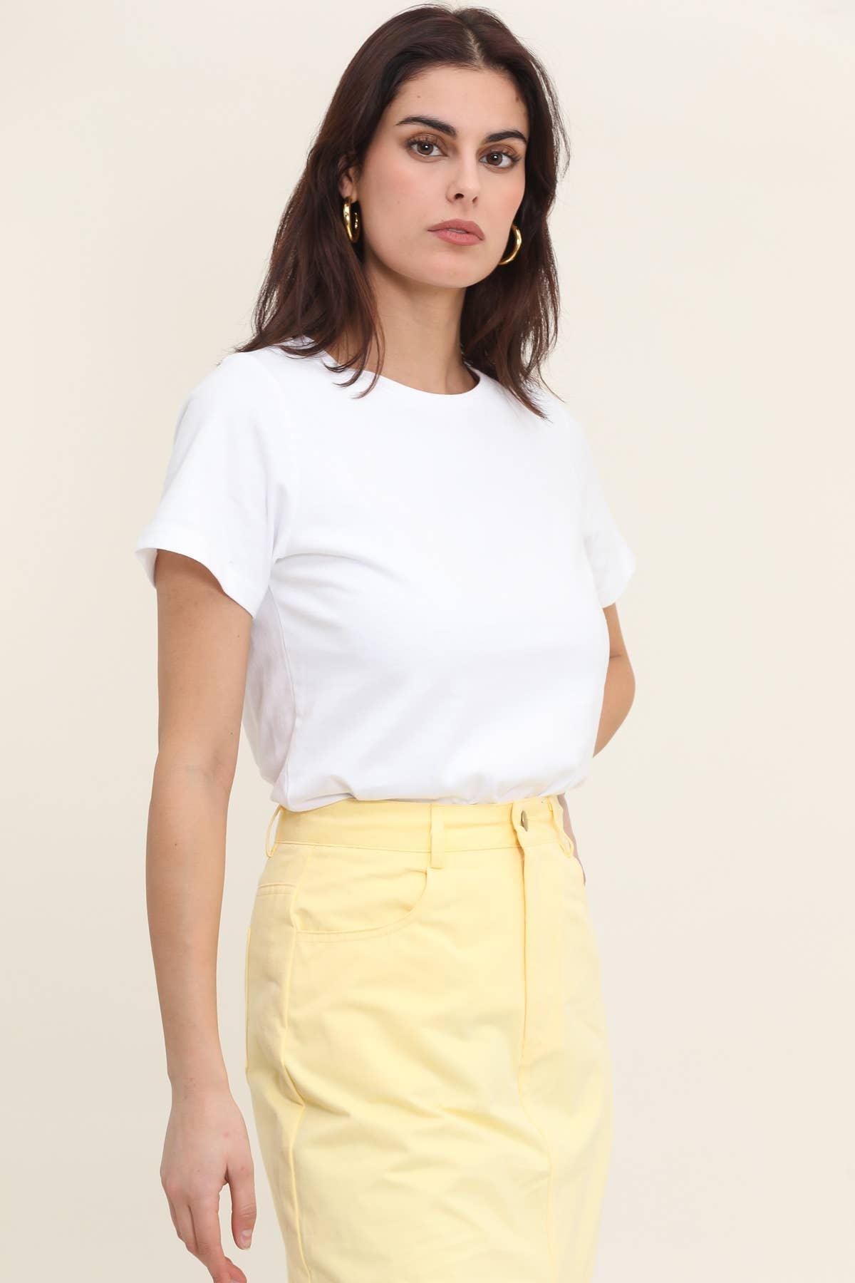 Basic white tee