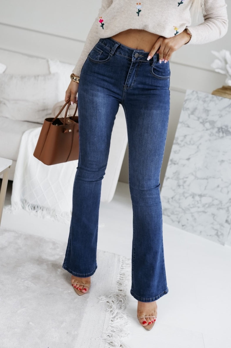 Luna flared - classic blue