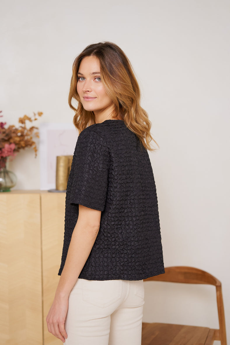 Cloud Texture – Tee Black