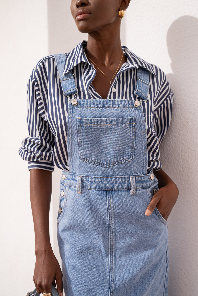 Jeanne - salopette midi-jurk