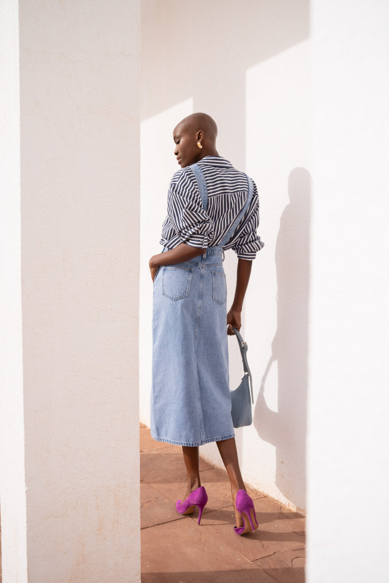 Jeanne - salopette midi-jurk