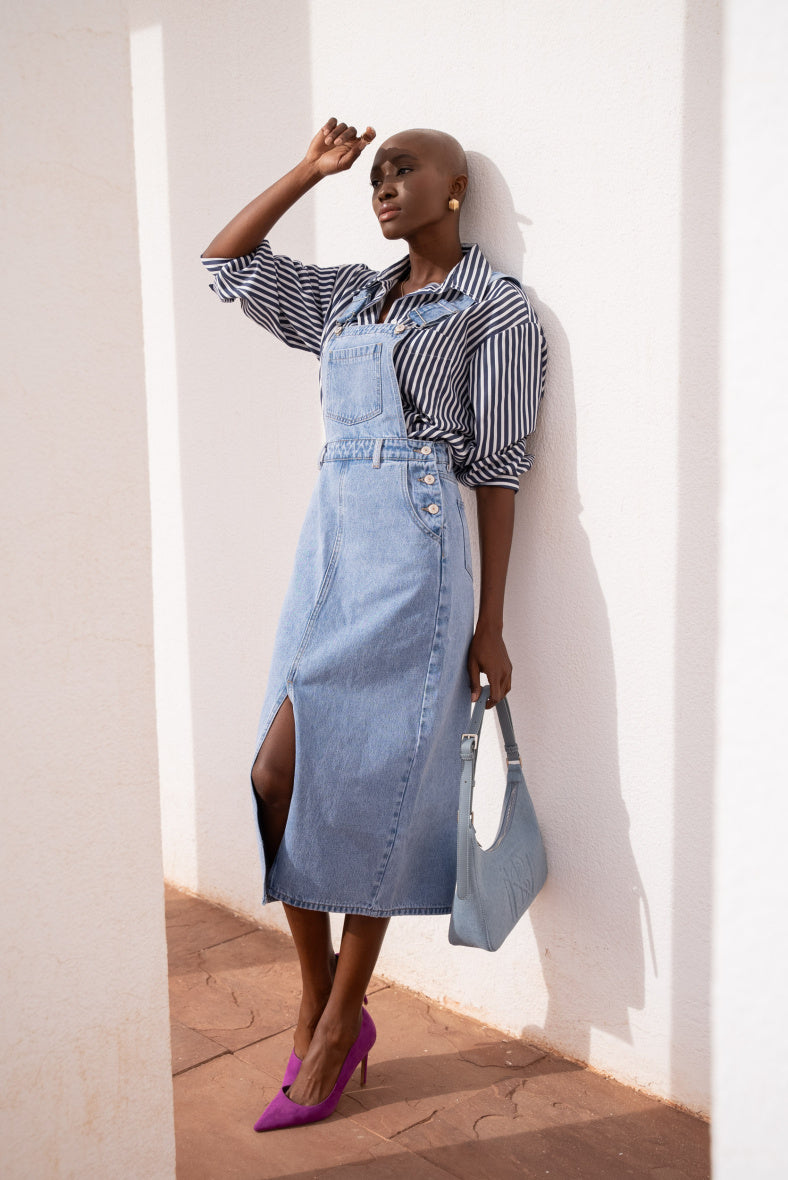 Jeanne - salopette midi-jurk