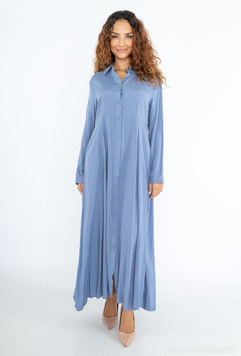 Dreamy Flow Maxi Hemdjurk - Dreamy Denim