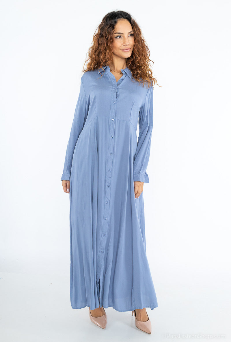 Dreamy Flow Maxi Hemdjurk - Dreamy Denim