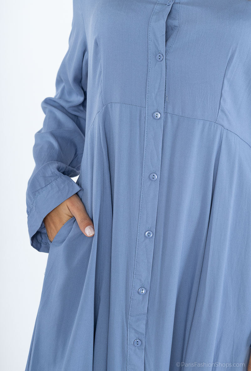 Dreamy Flow Maxi Hemdjurk - Dreamy Denim