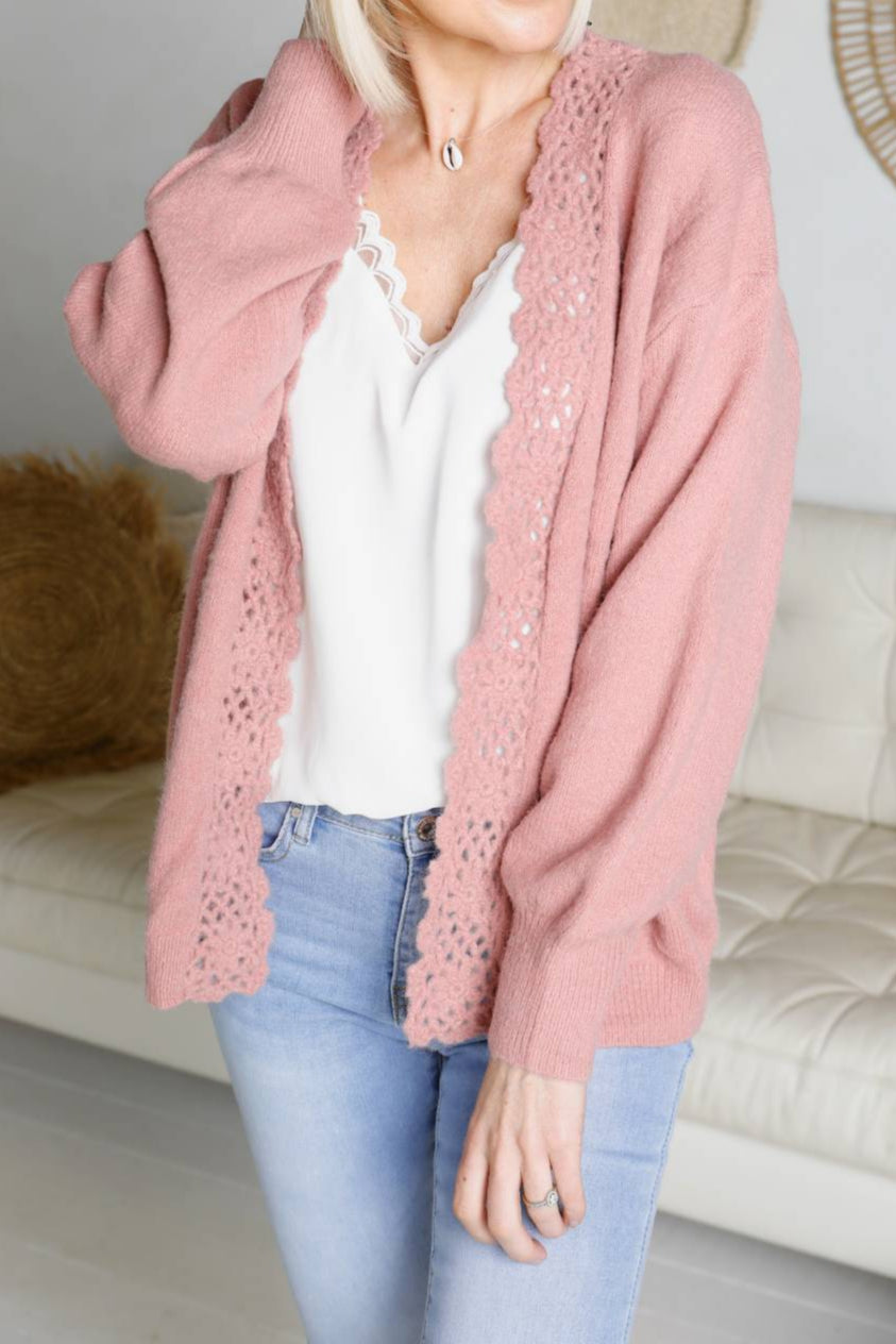 Gilet Milly vieuxrose