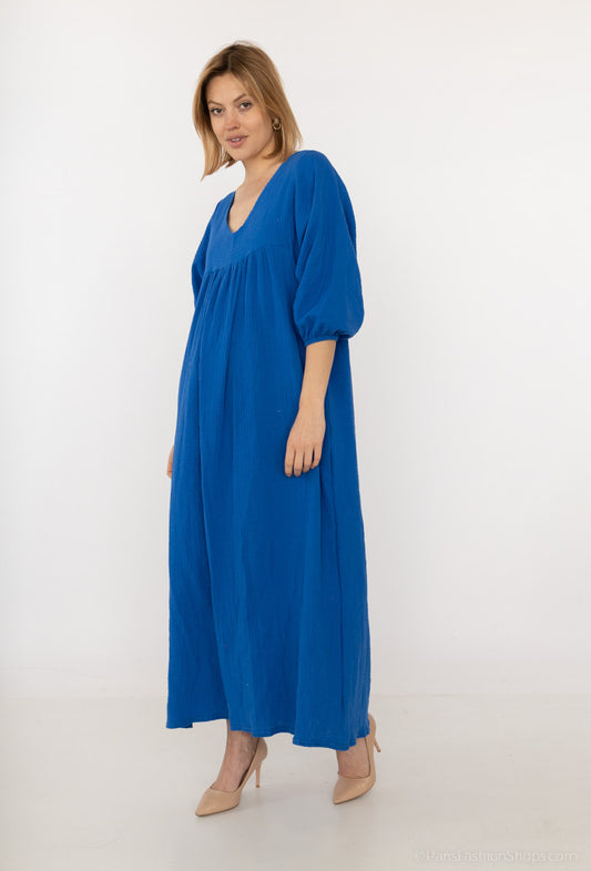 Aya tetra jurk - hoogblauw