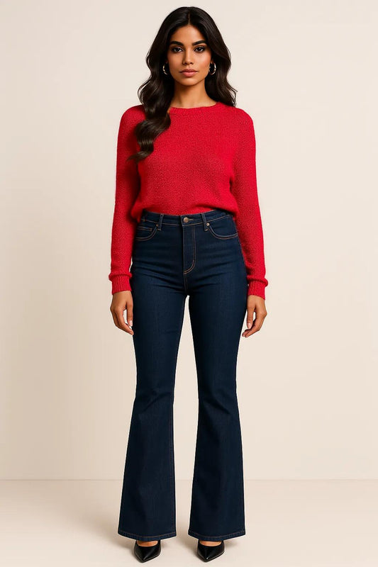 Paula cloud knit — red