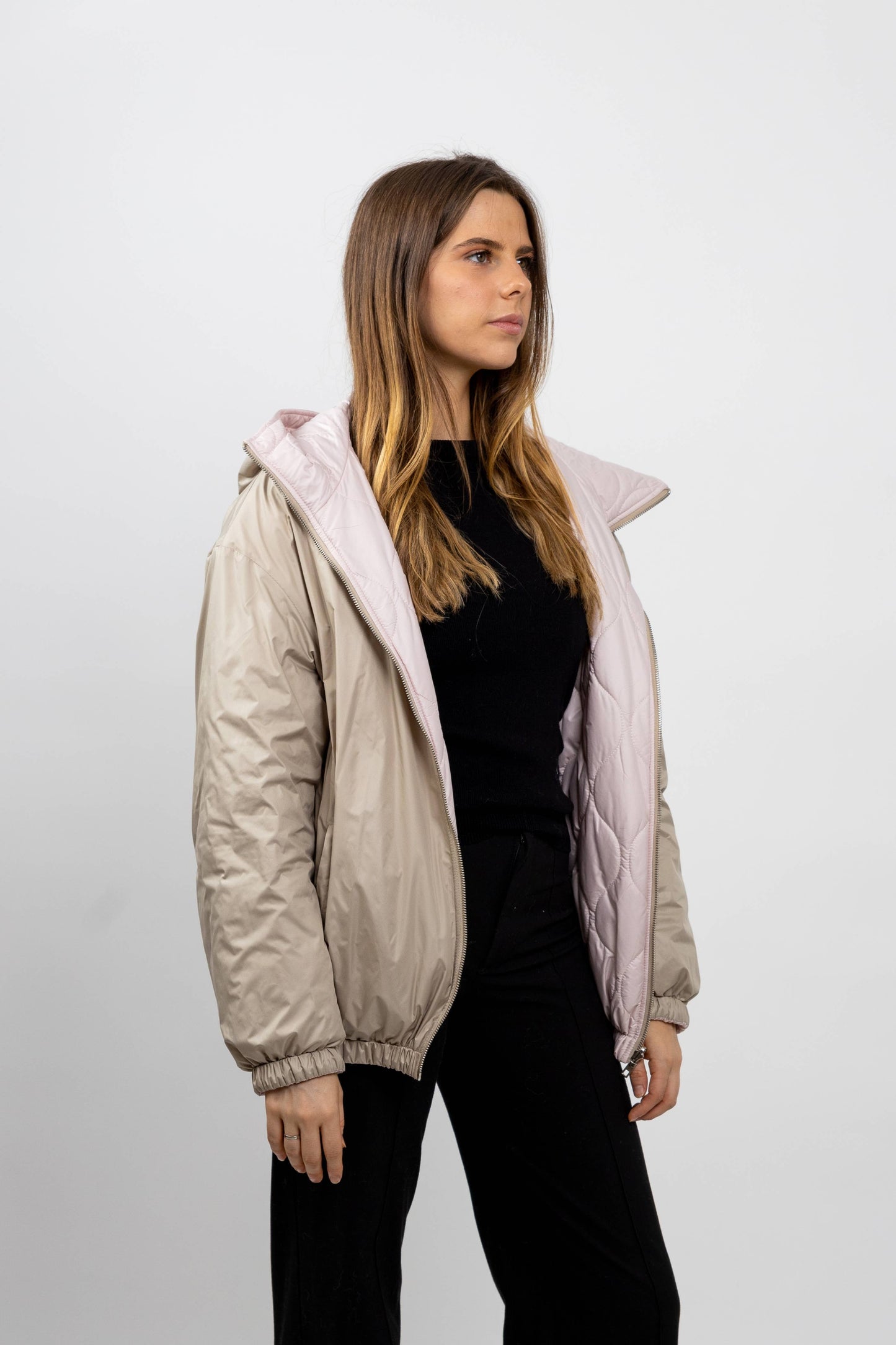 OMKEERBARE WATERDICHTE JAS MET CAPUCHON