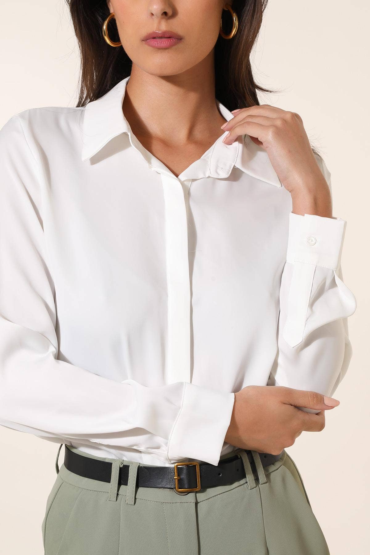 Satijnen overhemd CH316