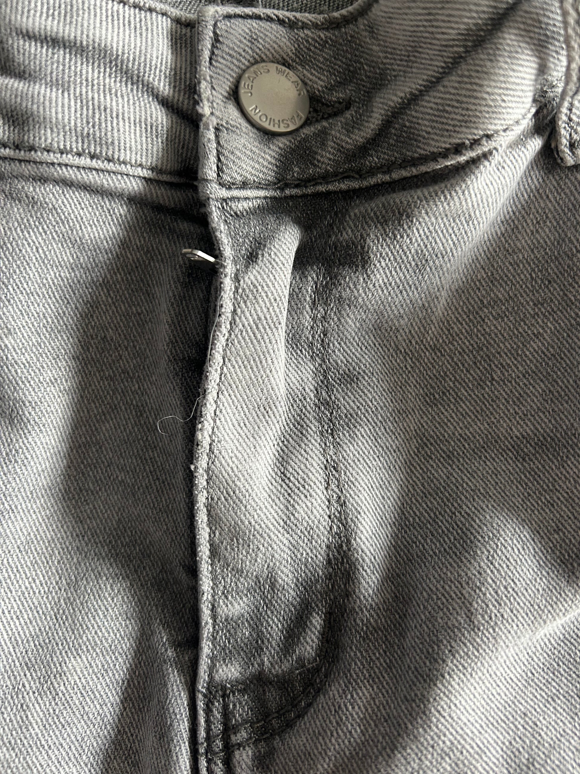 Livia Grey Skinny jeans detail - 71% katoen met stretch