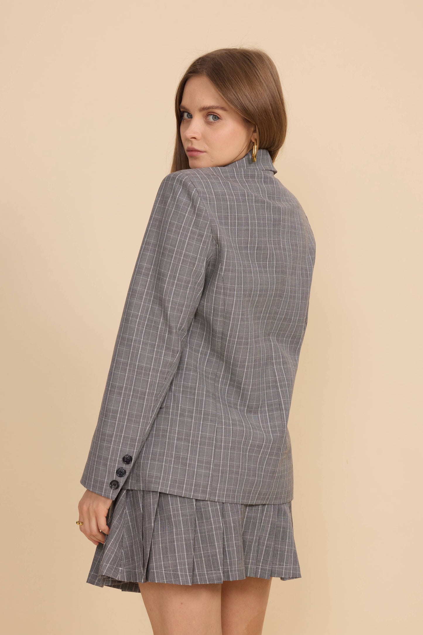 Geruite blazer - 3128