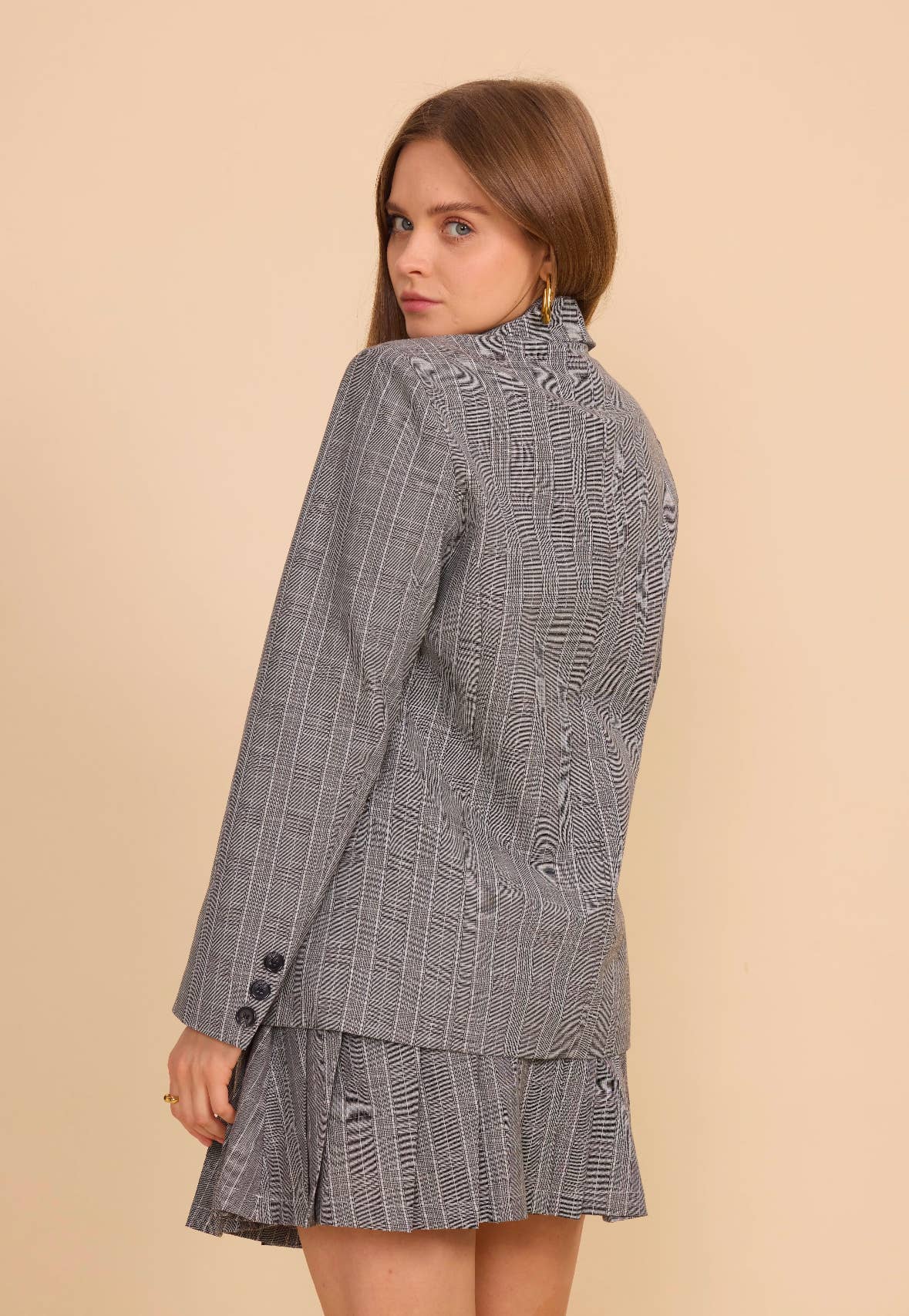 Geruite blazer - 3128