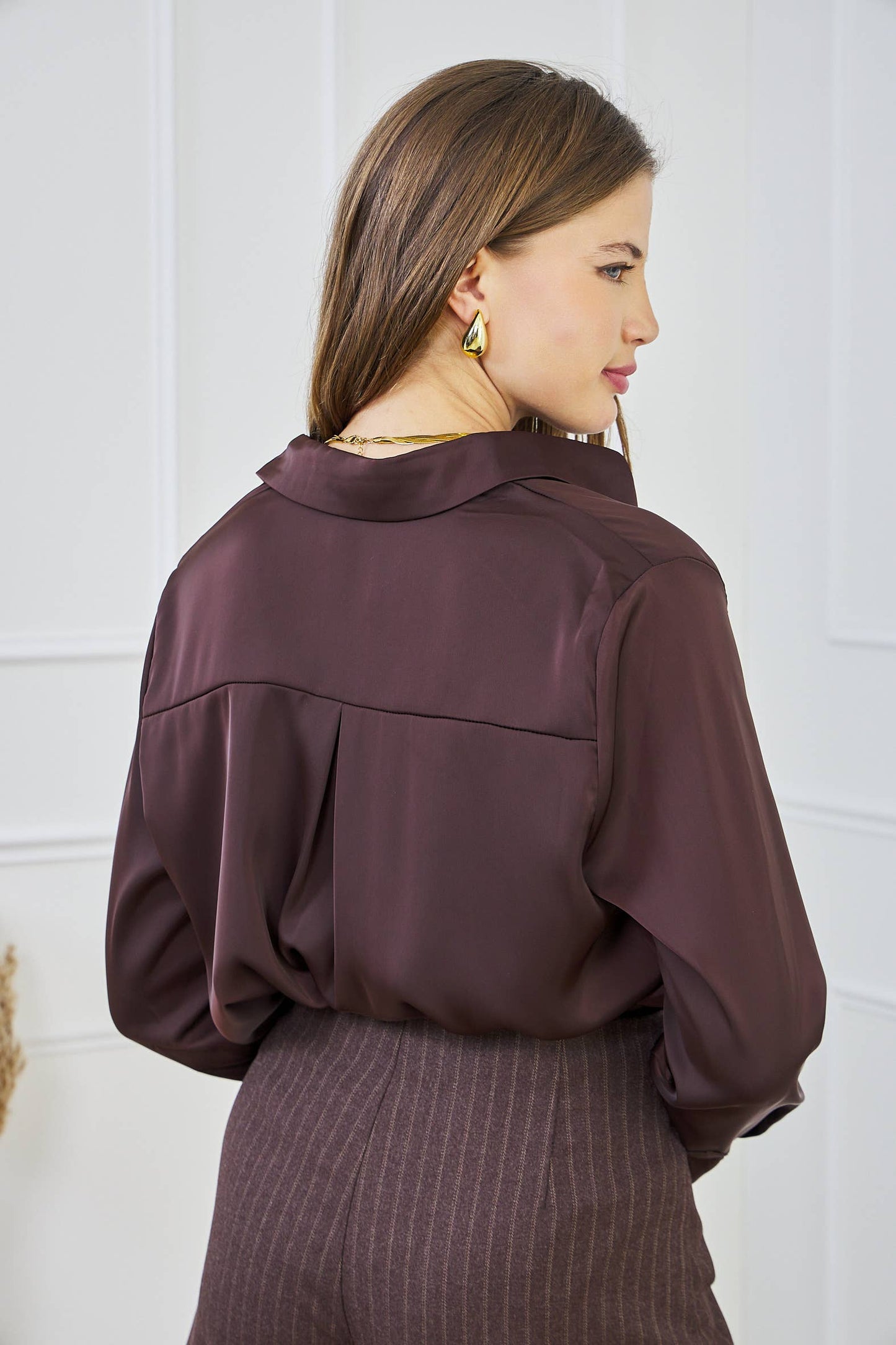 Satijnen overhemd CH316