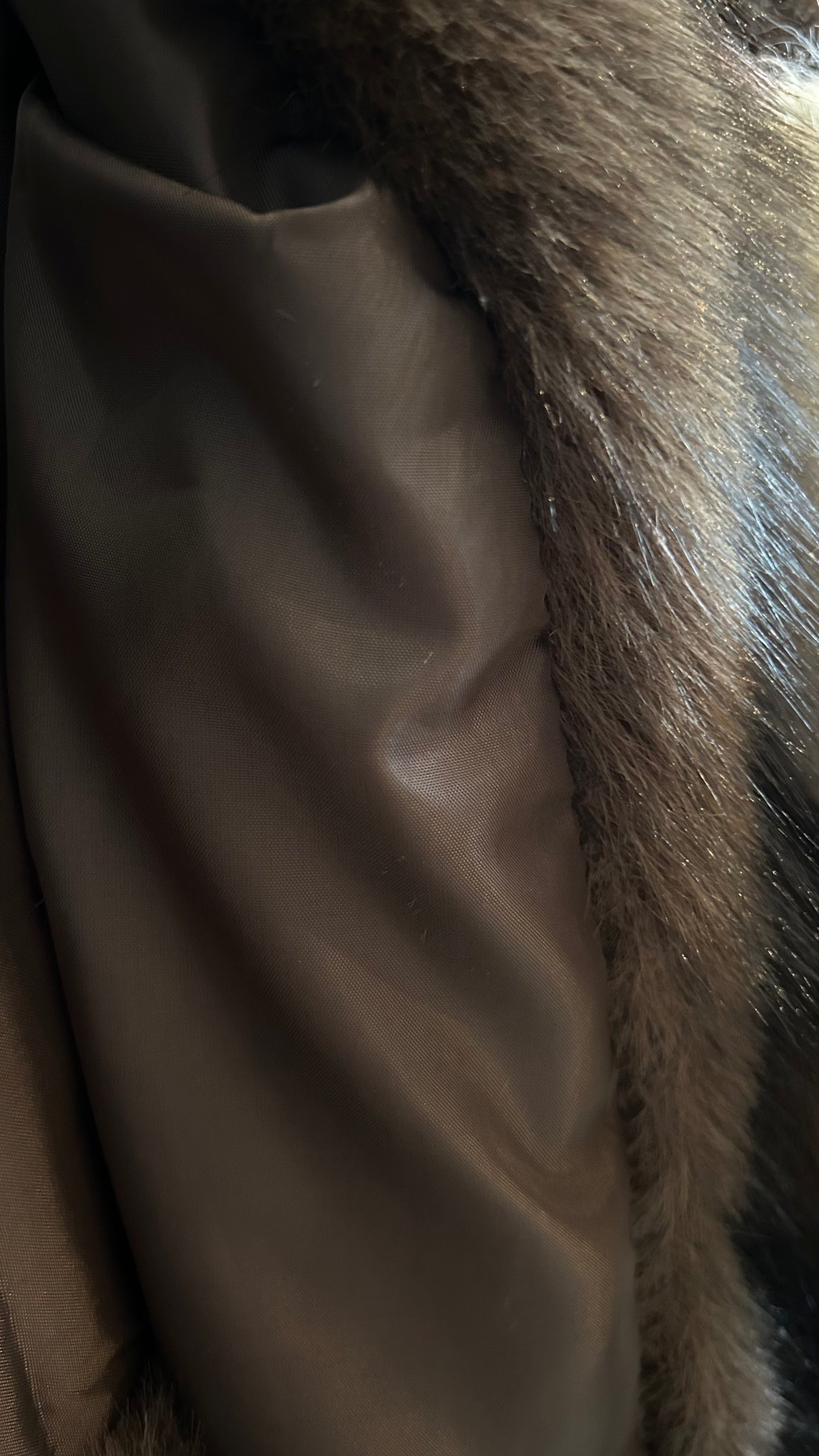 Coco Fur Jacket chocoladebruin detail - cozy 100% polyester