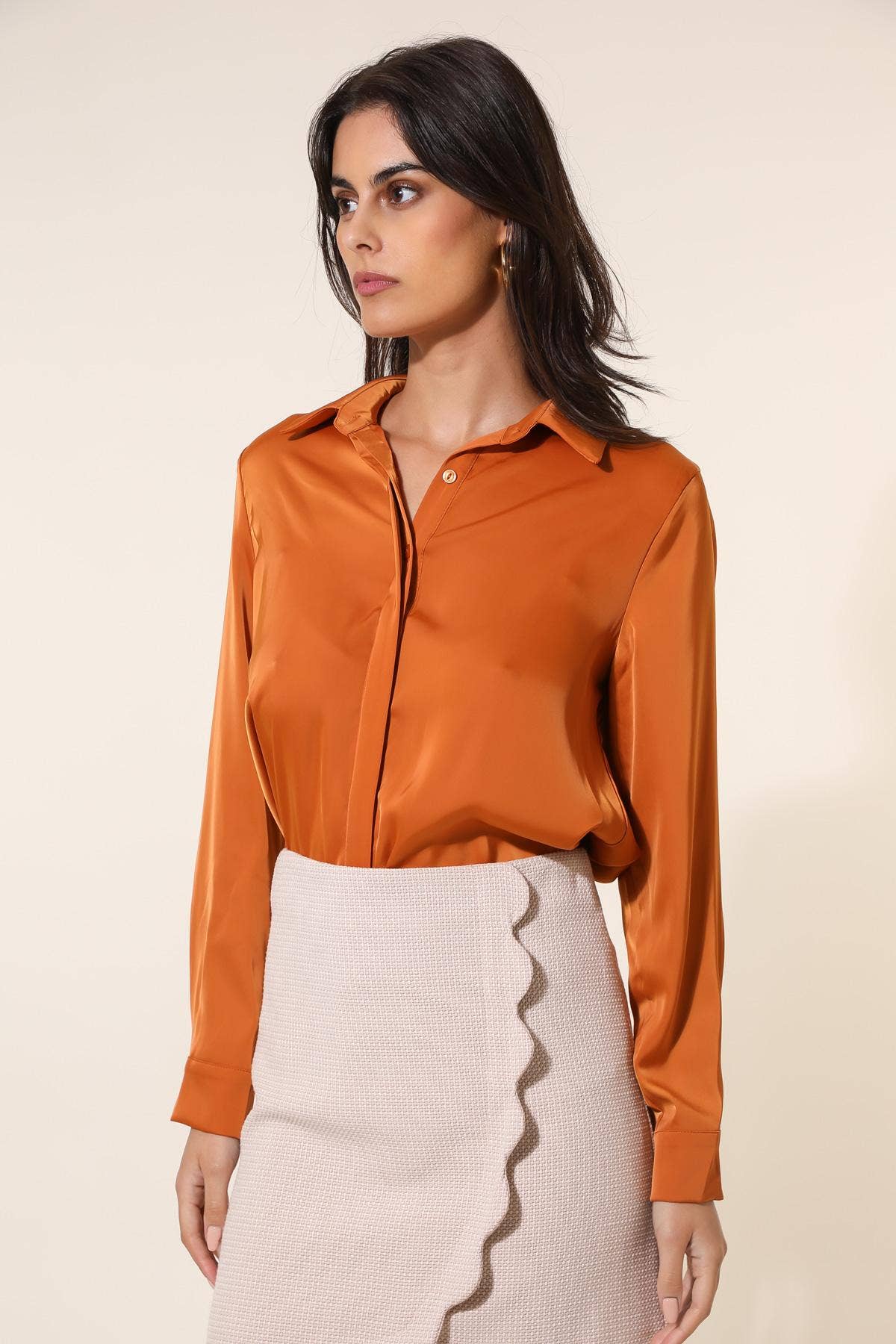 Satijnen overhemd CH316