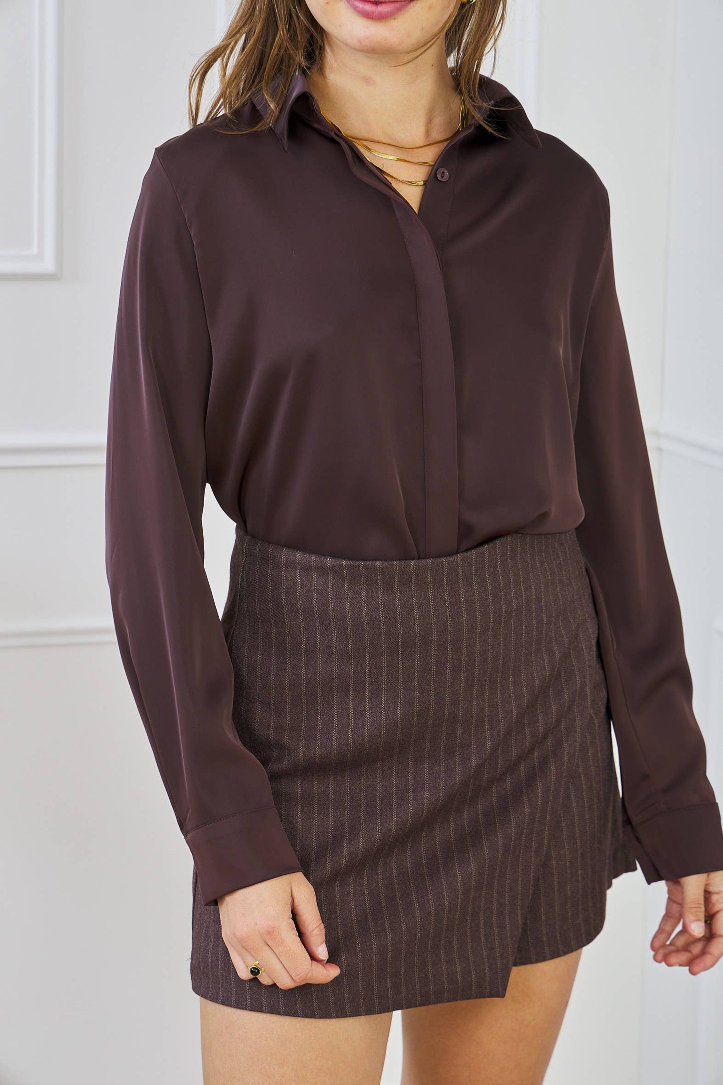 Satijnen overhemd CH316