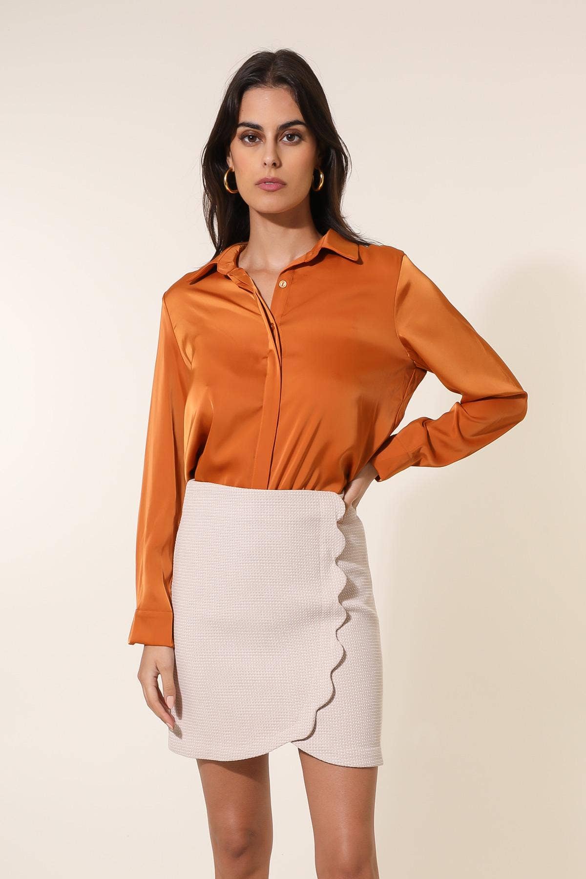 Satijnen overhemd CH316