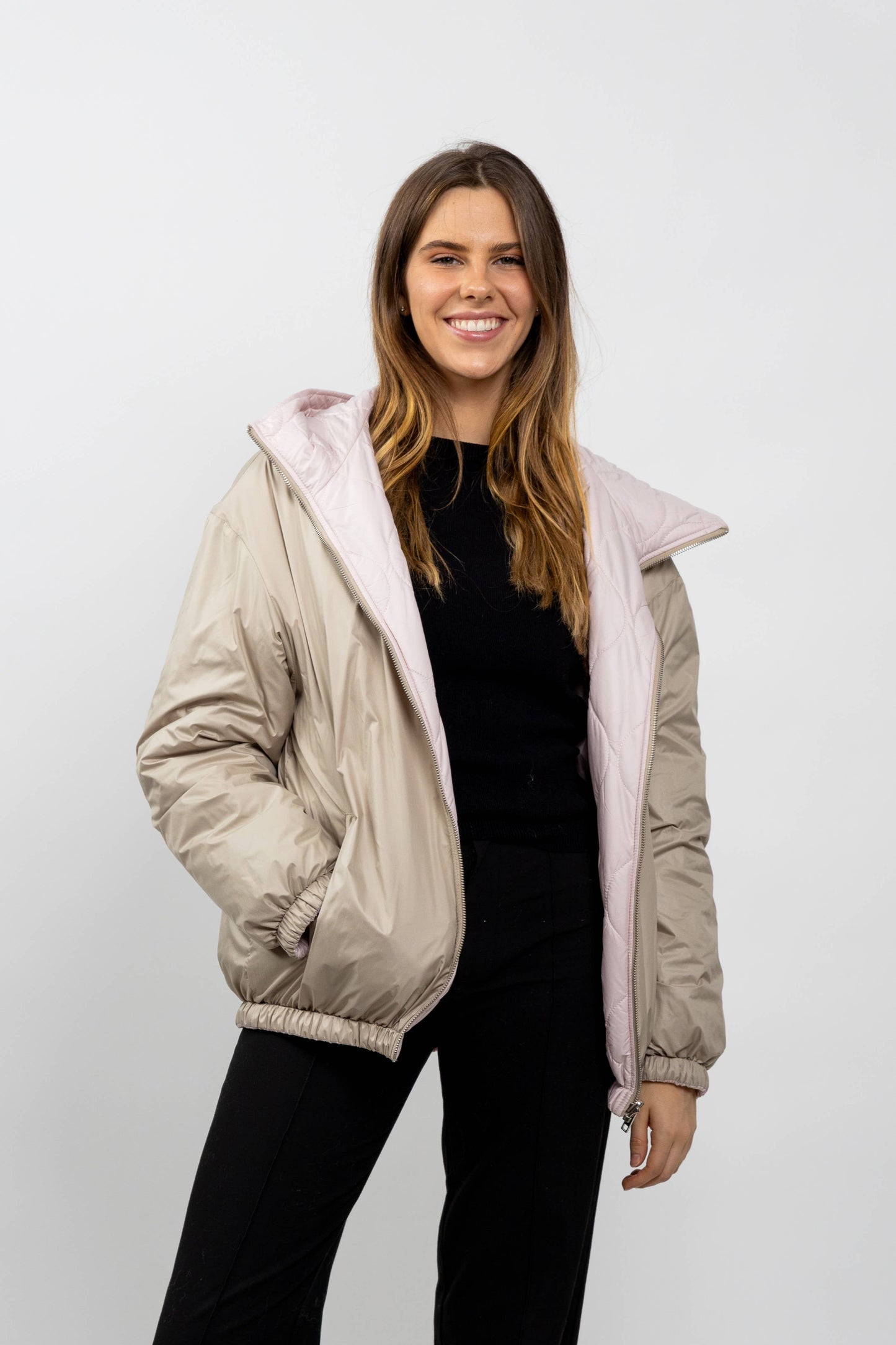 OMKEERBARE WATERDICHTE JAS MET CAPUCHON