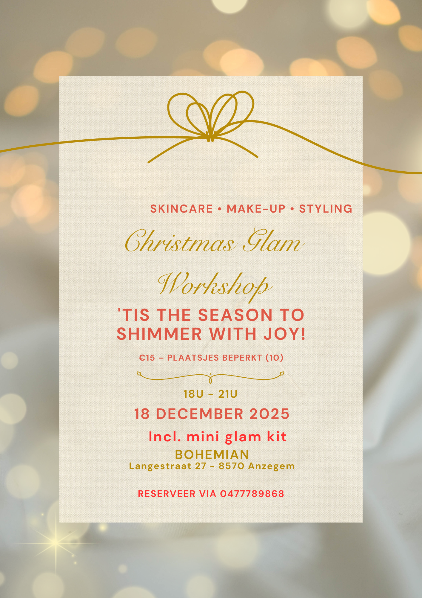 Christmas Glam Workshop