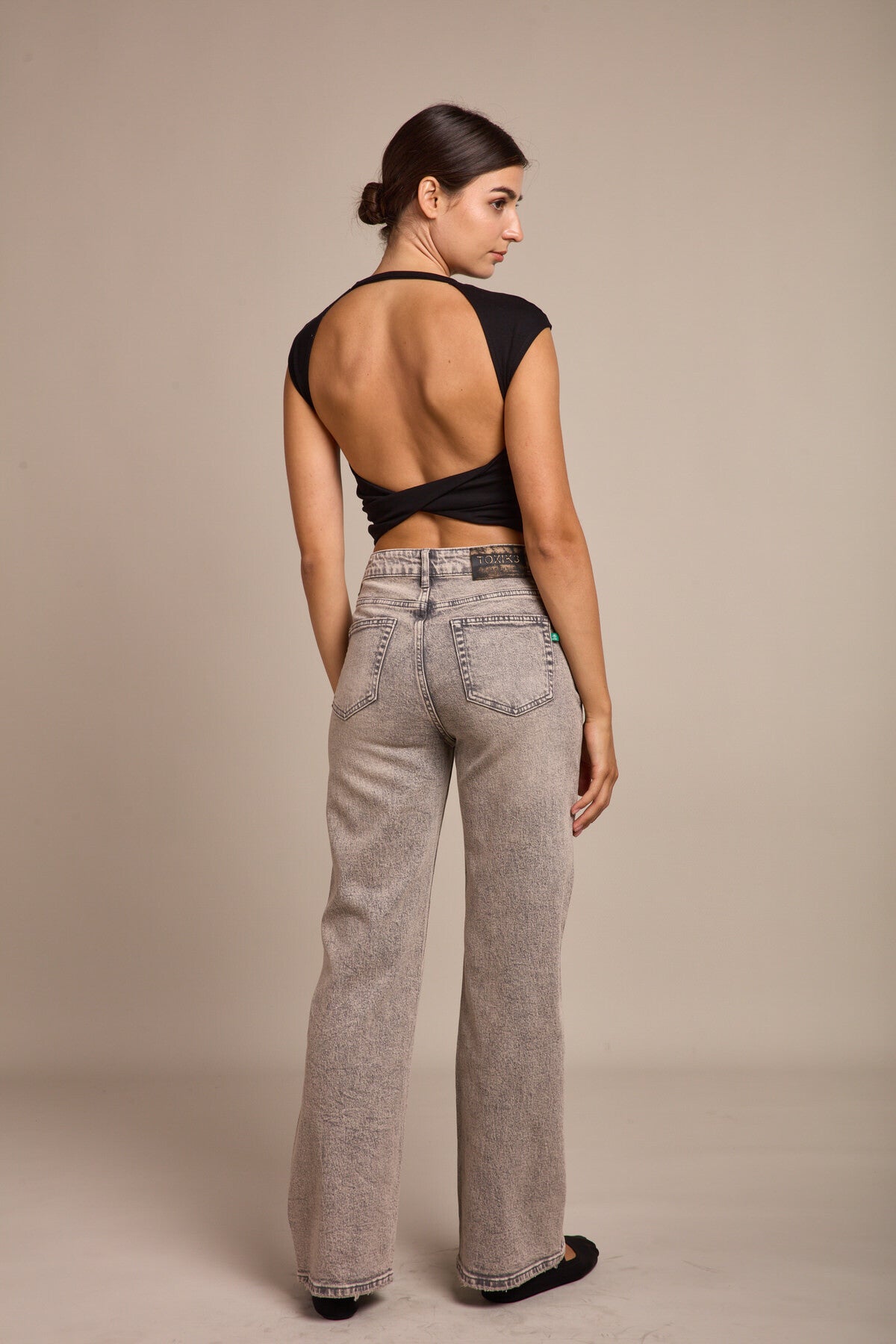 Wide grey - jeans