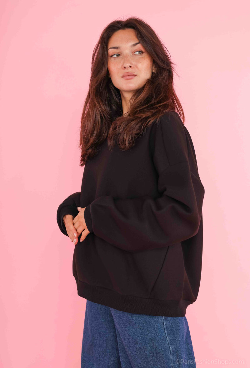 Garçonne black - oversized sweater