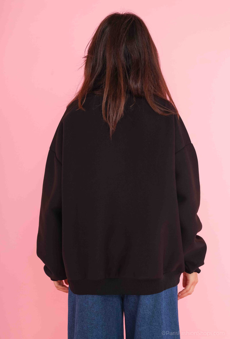 Garçonne black - oversized sweater